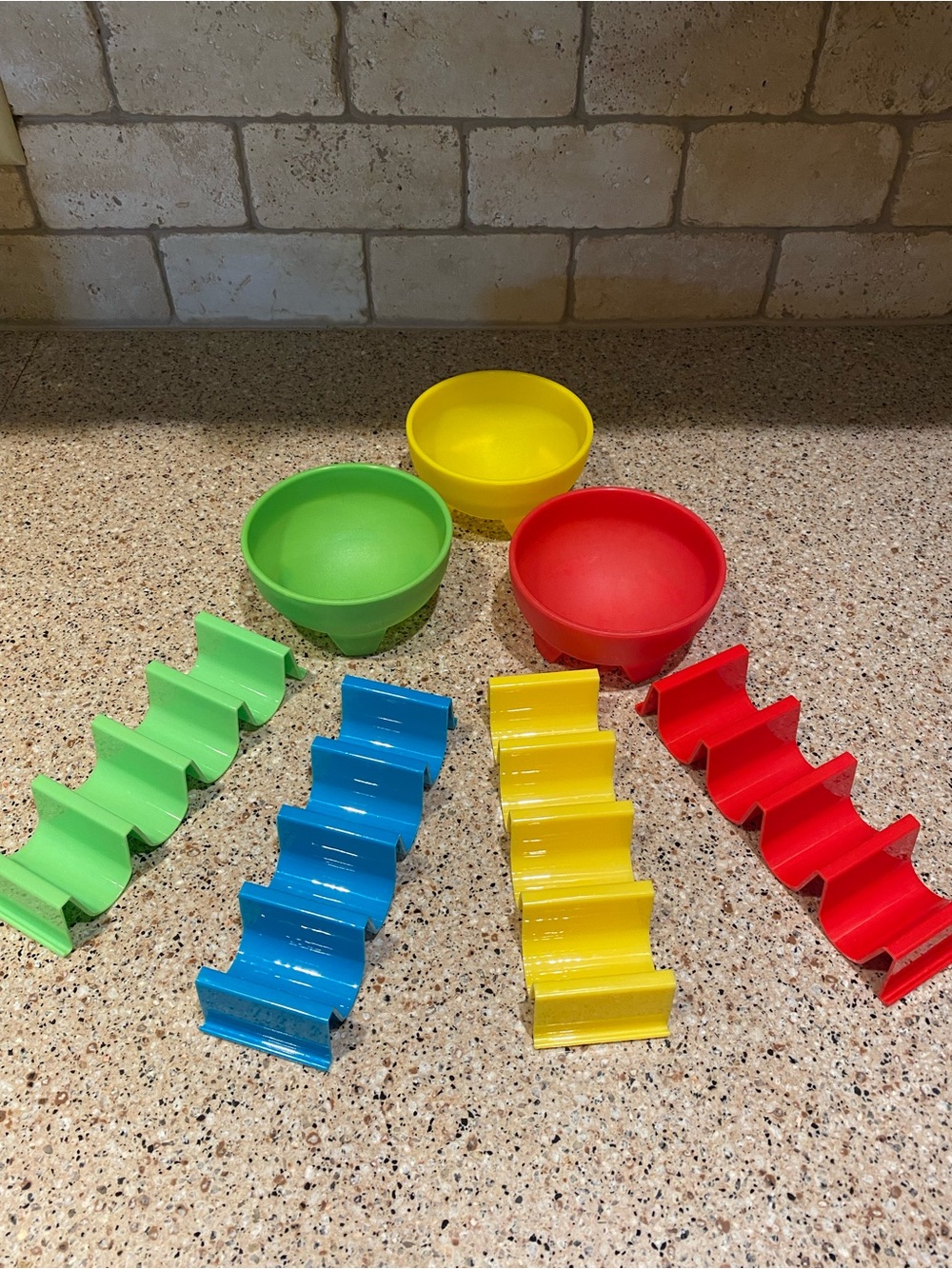Taco Holders and Salsa Bowl Set